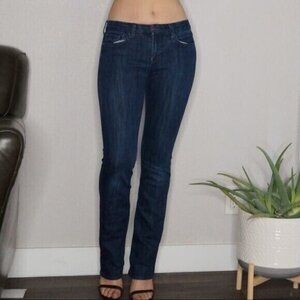 !IT Blue Straight Leg Jeans Mid Rise Size  26